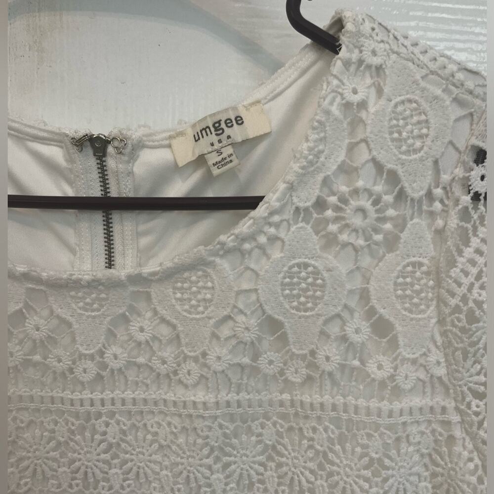 Umgee size small white lace dress - Picture 3 of 6